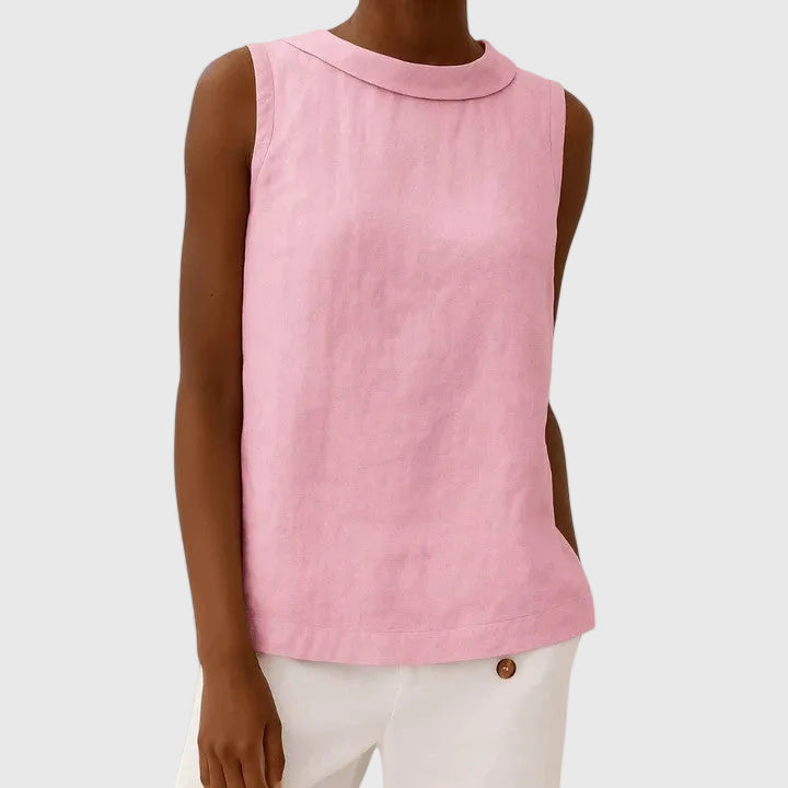 Anastine Elegant Top with Roll Neck