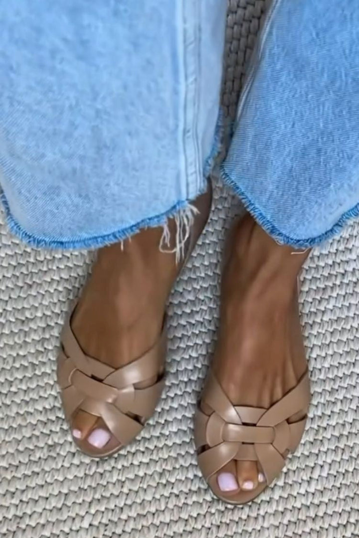 Mireya | Flat Open-toe Espadrilles for Summer