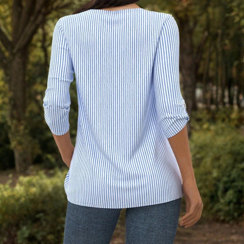 Fern | Striped Blouse