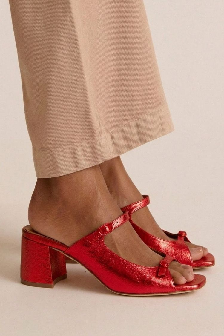 Sonsoles | Chunky Heels with Back Strap and Block Toe for Summer
