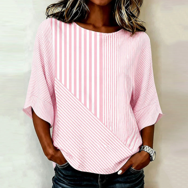 Freya | Casual Striped Blouse