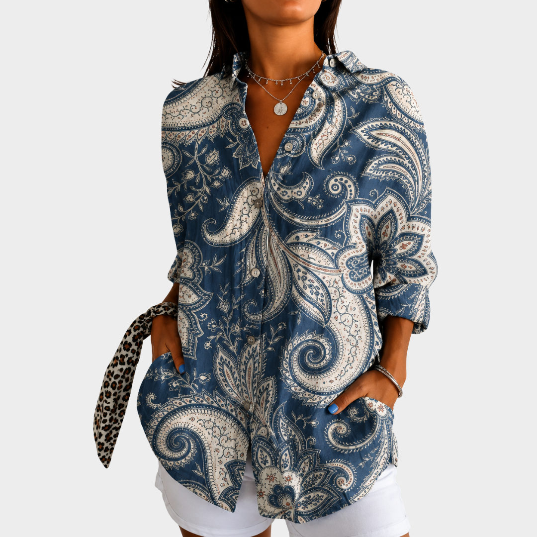 Juno | Colourful Print Blouse