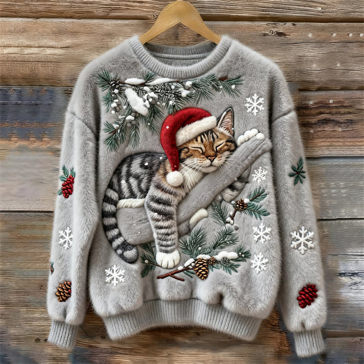 Tessa | Lazy Cat Knit Jumper