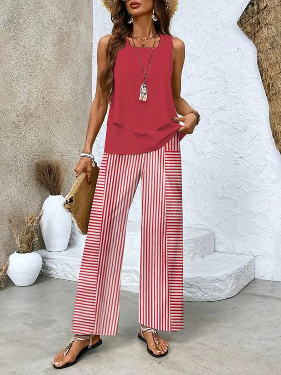 Averie Elegant Summer Two-Piece Set