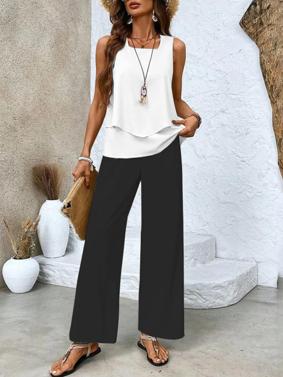 Averie Elegant Summer Two-Piece Set