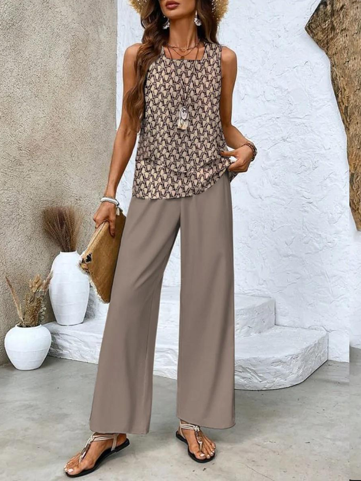Averie Elegant Summer Two-Piece Set