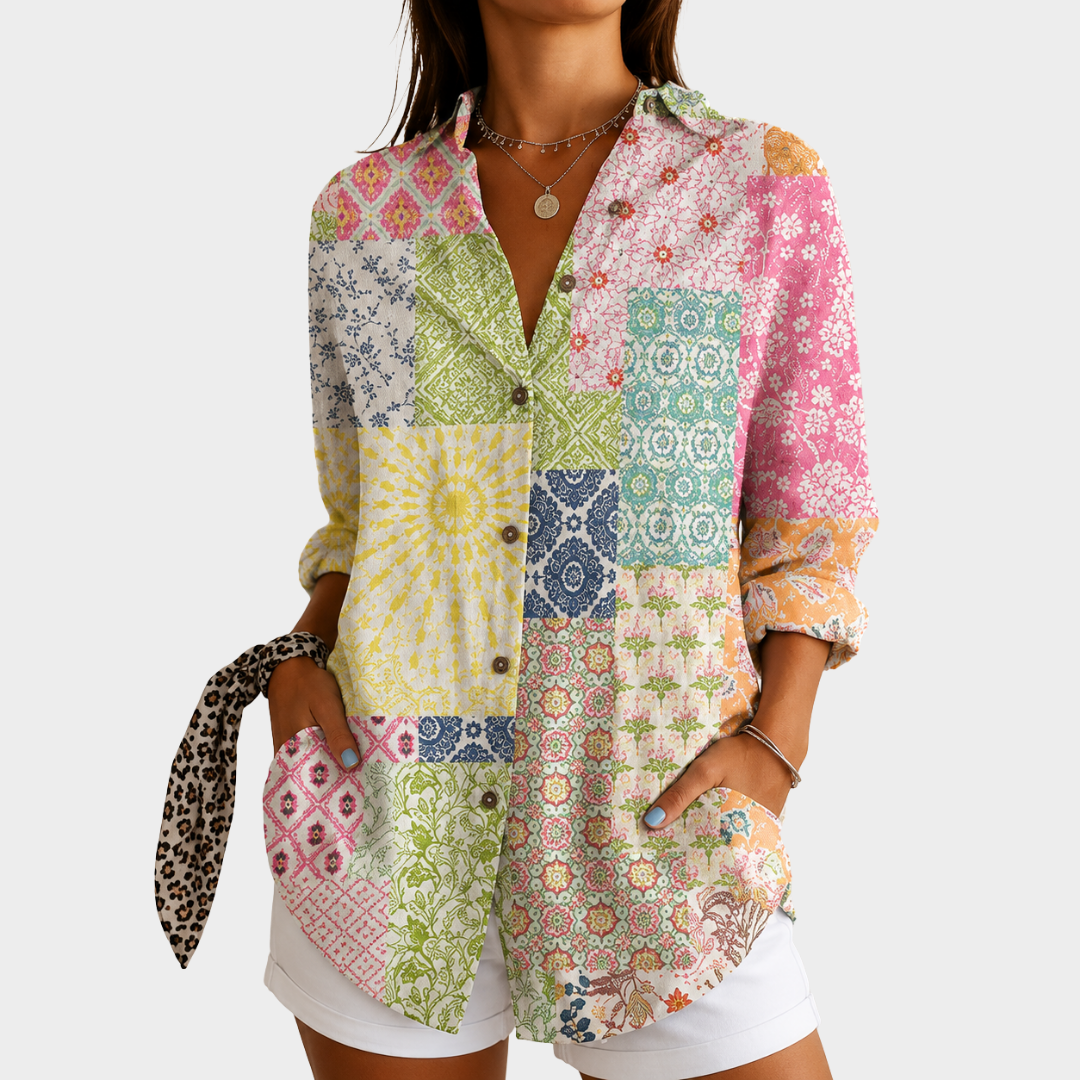 Esme | Colourful Print Blouse