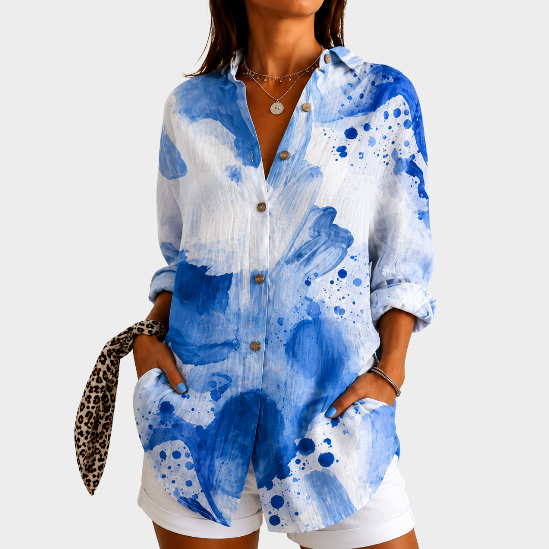 Tamsin | Colourful Print Blouse