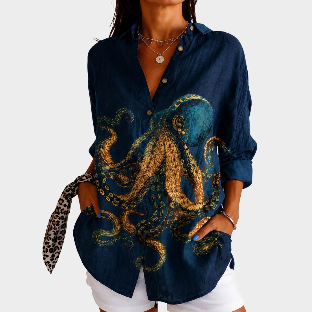 Sylvie | Colourful Print Blouse