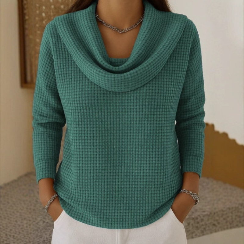 Amber | Waterfall-Neck Jumper