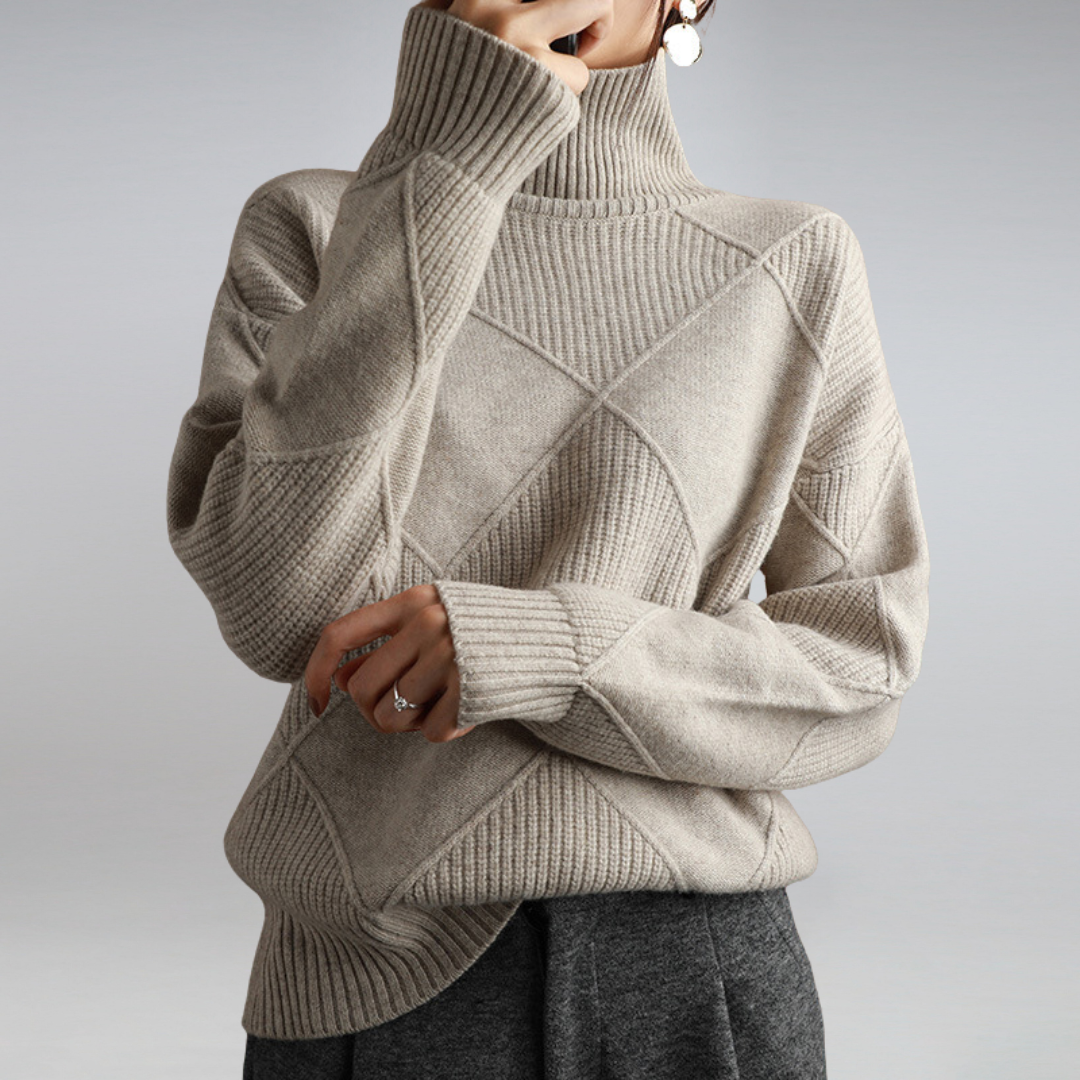 Ilse | Cashmere-Look Roll-Neck Jumper