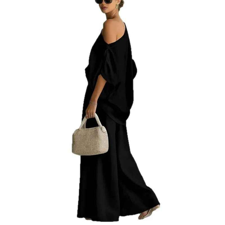 Lisa Off-Shoulder Pants Set