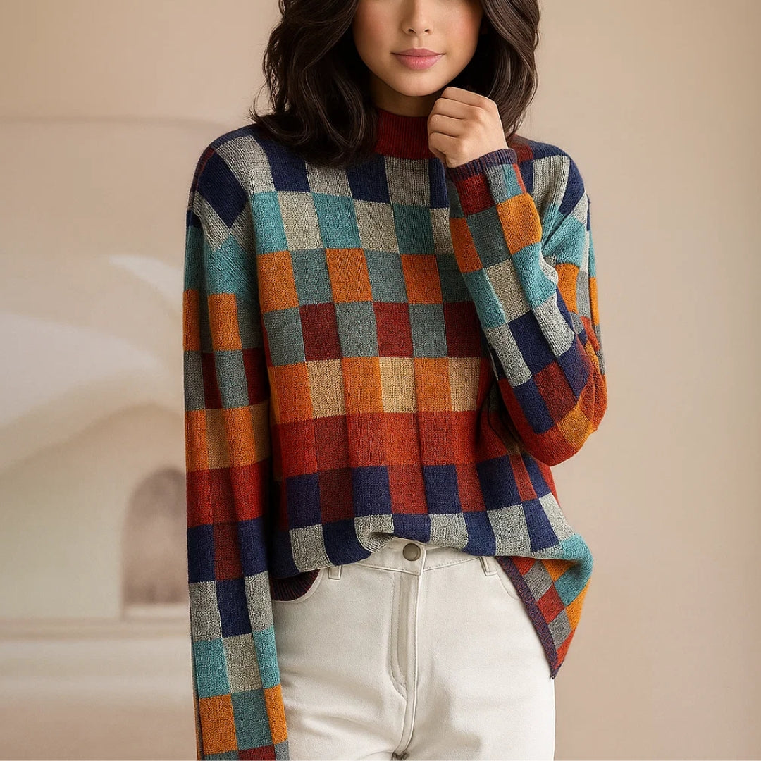 Andrea | Soft Cashmere-Look Roll-Neck Jumper