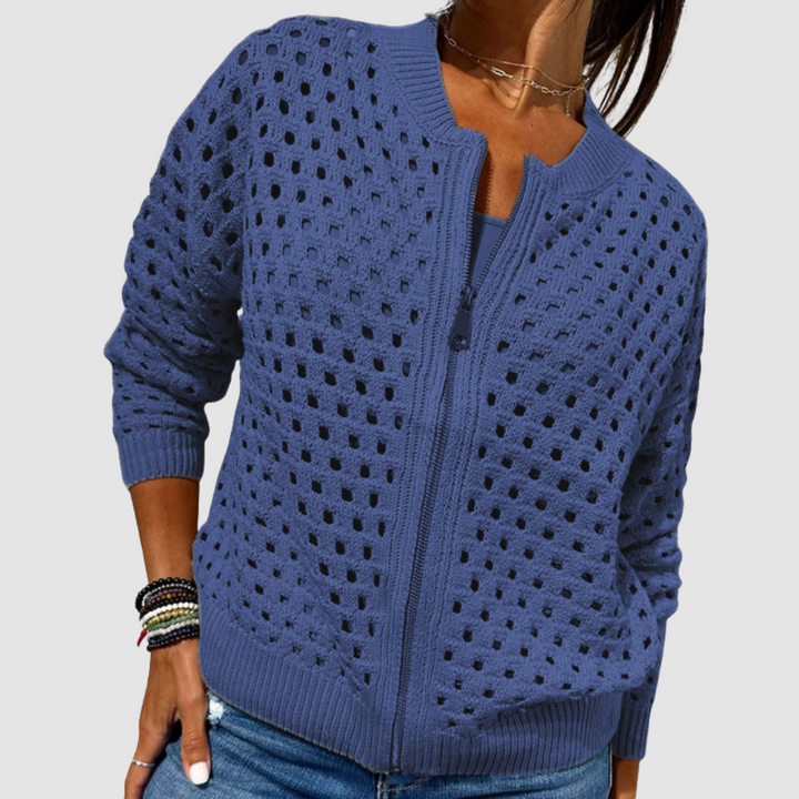Desiré Premium Knit Cardigan with Zipper