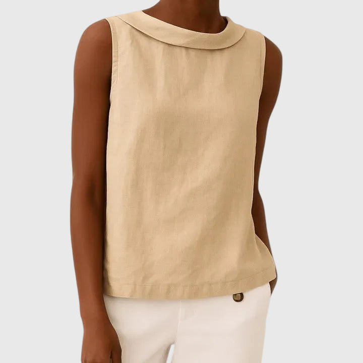 Anastine Elegant Top with Roll Neck