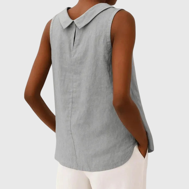 Anastine Elegant Top with Roll Neck