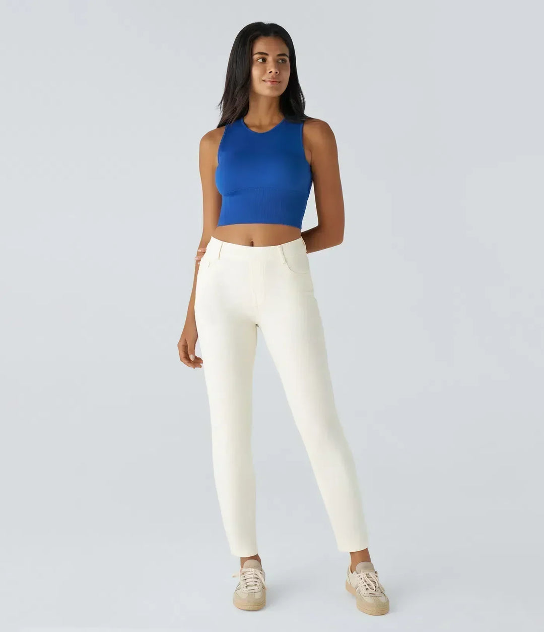 High Waist Elastic Comfort Pants