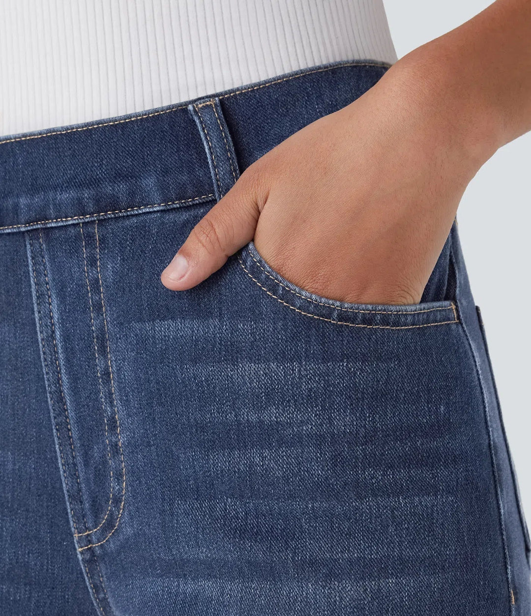 High Waist Elastic Comfort Pants