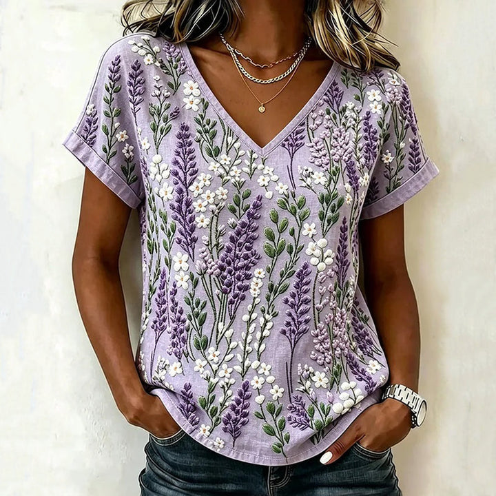 Marigold | Vintage Floral Print Blouse