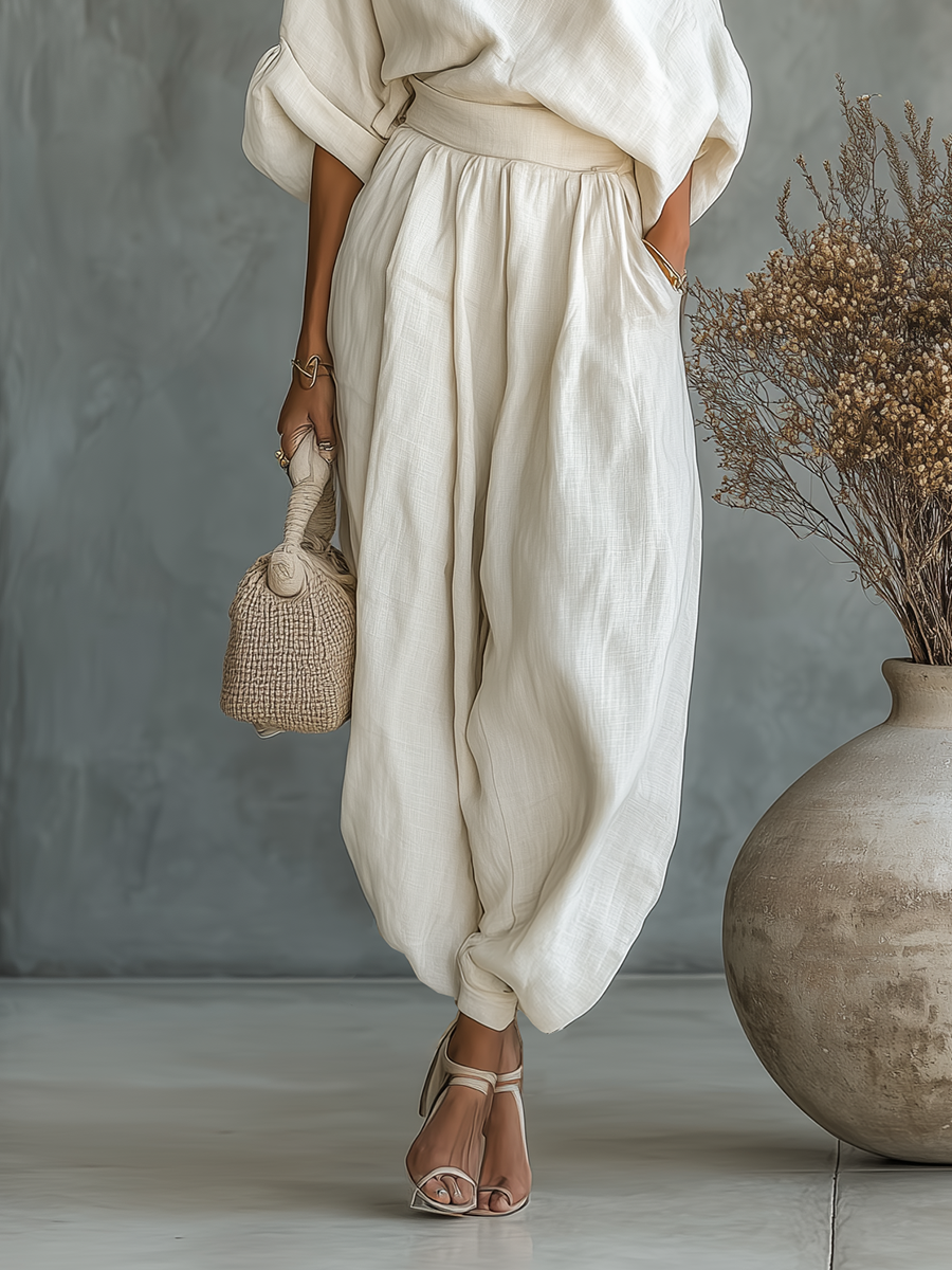 Lisa Off-Shoulder Pants Set