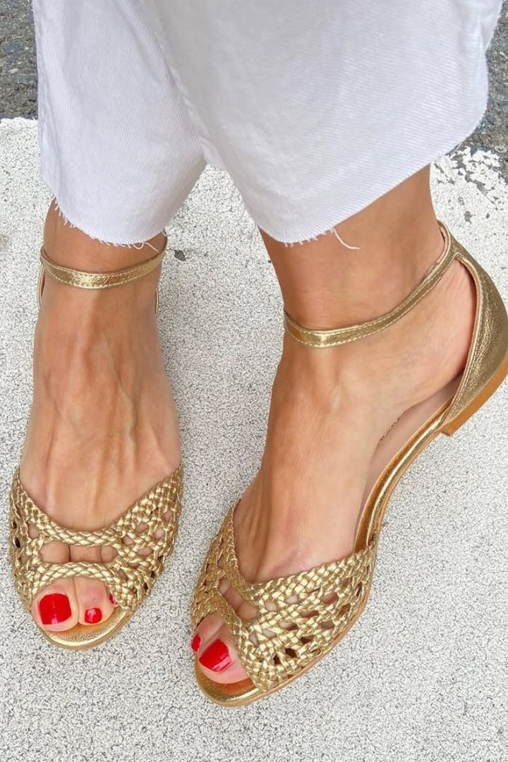 Araceli | Elegant Braided Sandals for Summer