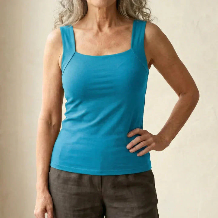 Lourdes Sleeveless Top with Built-in Bra