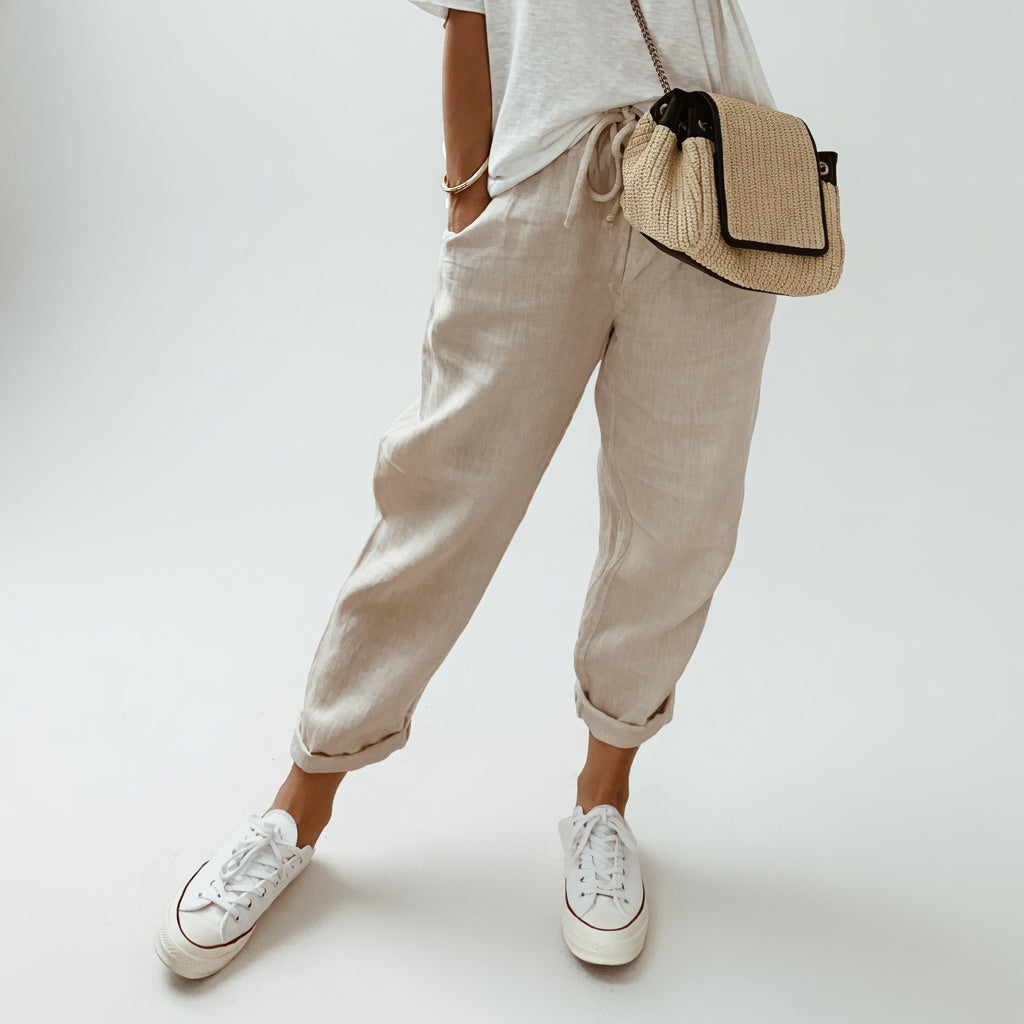 Lucie | Cotton Linen Blend Pants