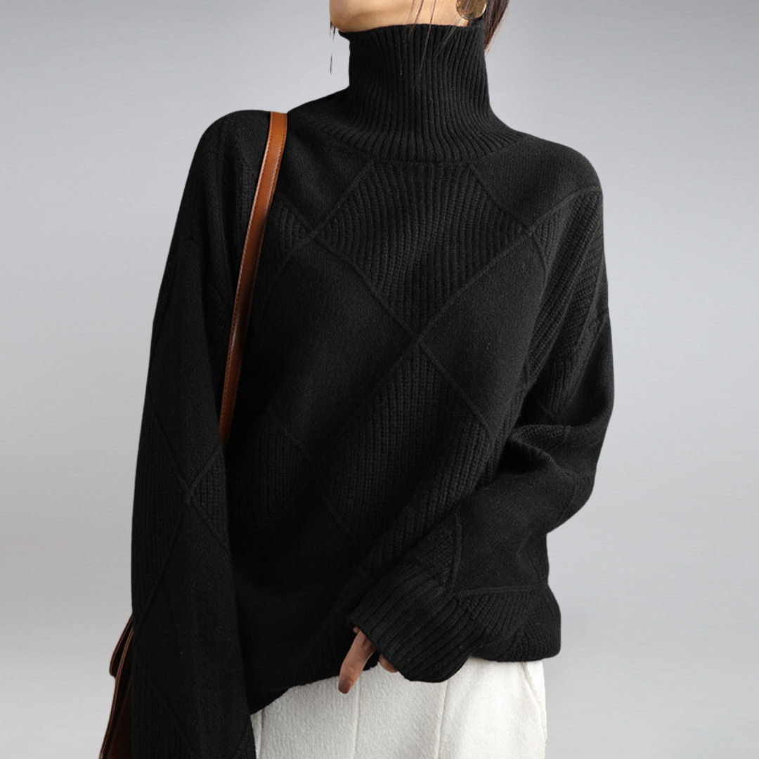 Ilse | Cashmere-Look Roll-Neck Jumper