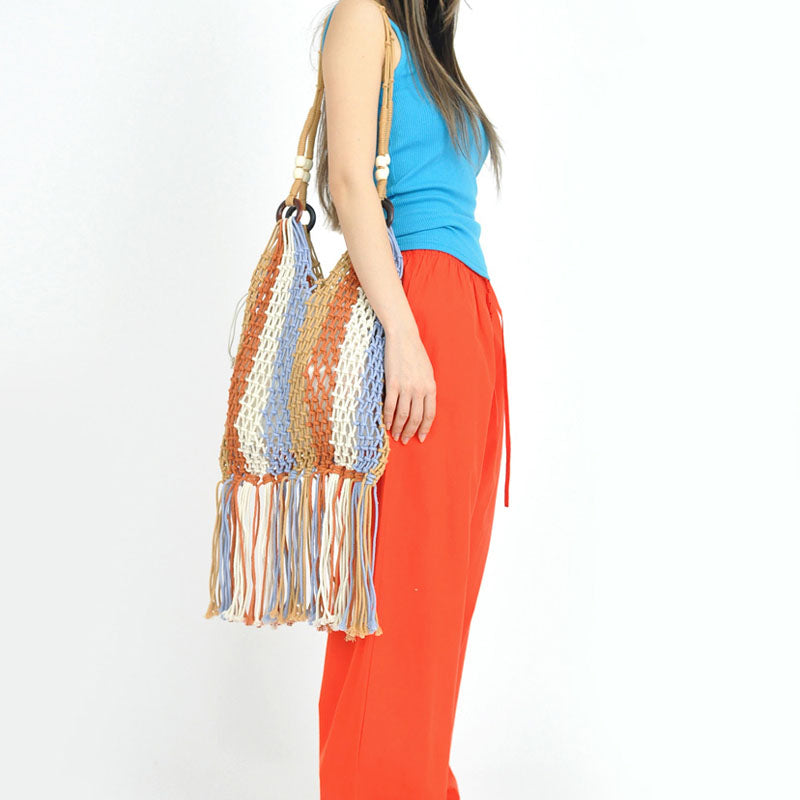 Noelle | Straw Beach Bag