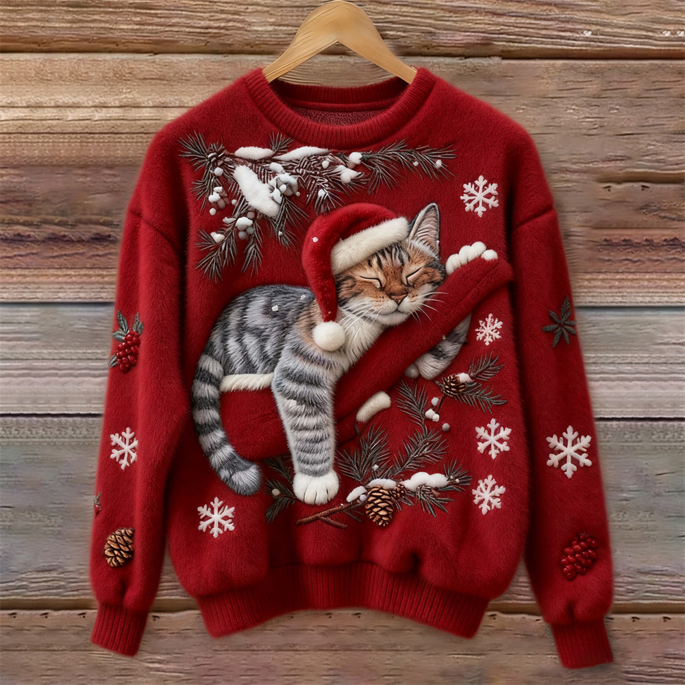 Tessa | Lazy Cat Knit Jumper