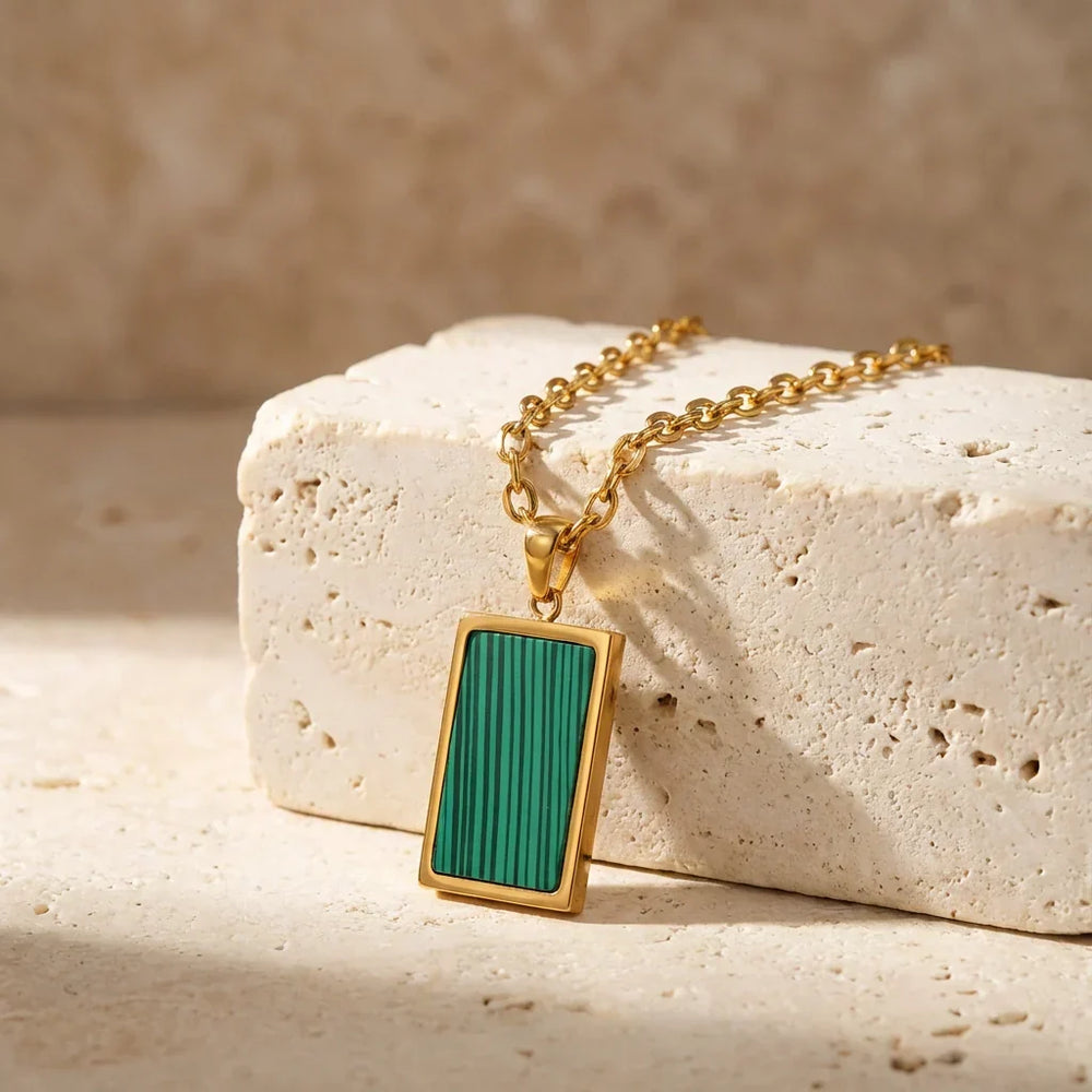 Dahlia | Ethereal Square Pendant Necklace