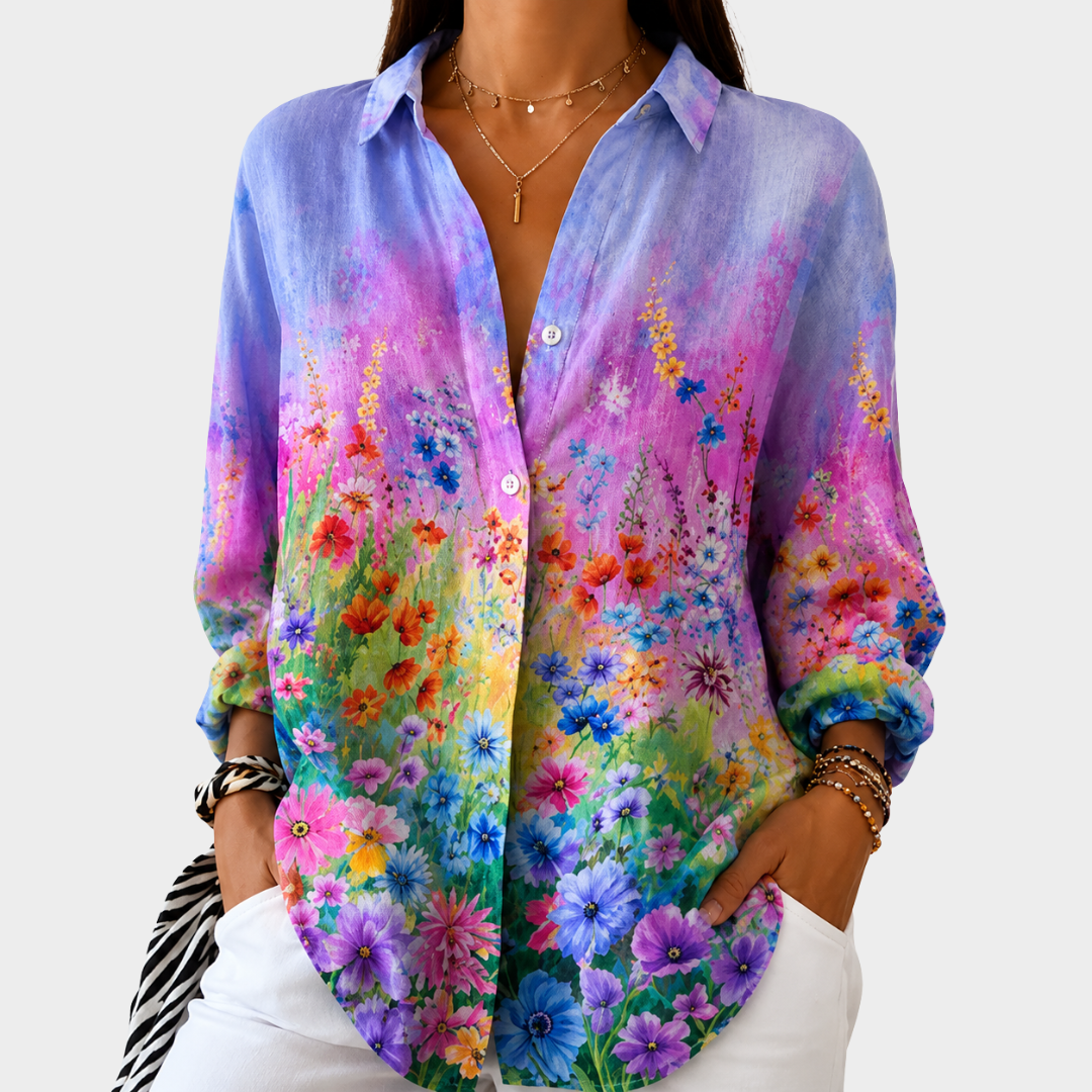 Winifred | Colourful Print Blouse