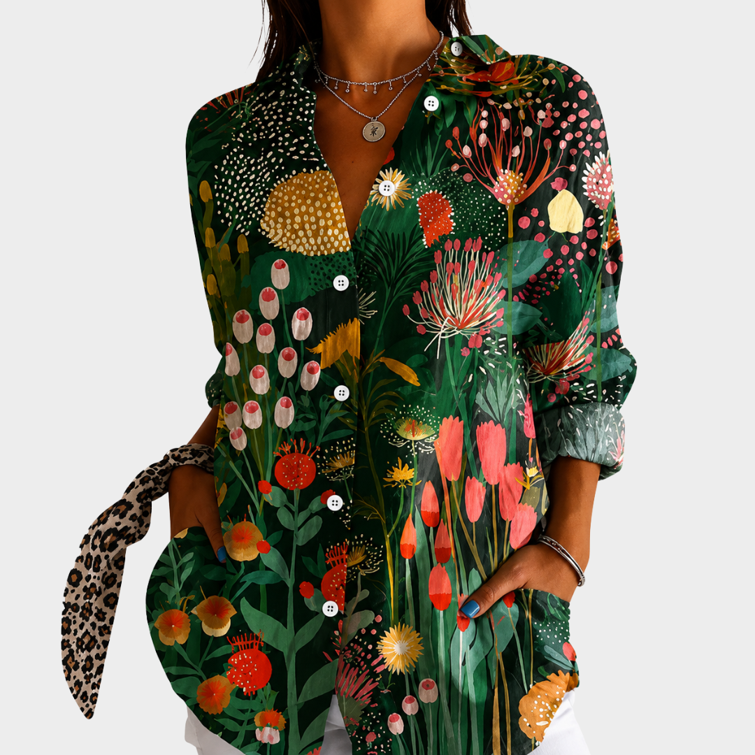 Guinevere | Colourful Print Blouse