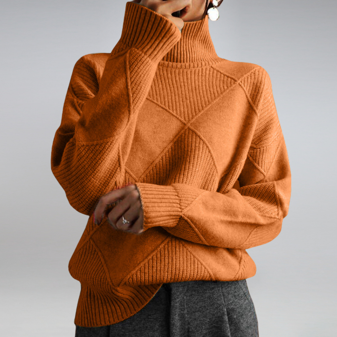 Ilse | Cashmere-Look Roll-Neck Jumper