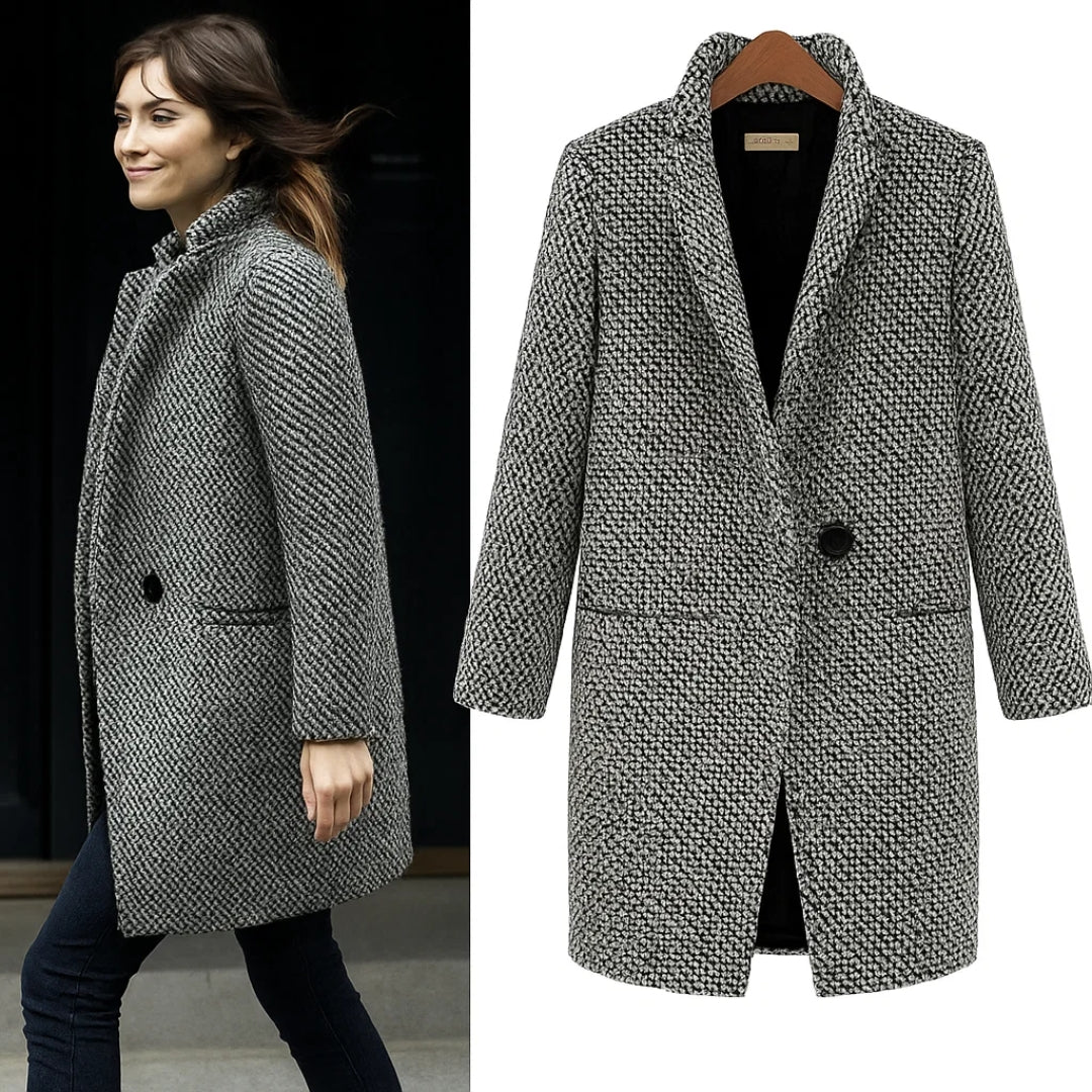 Caterina | Long Wool-Blend Jacket