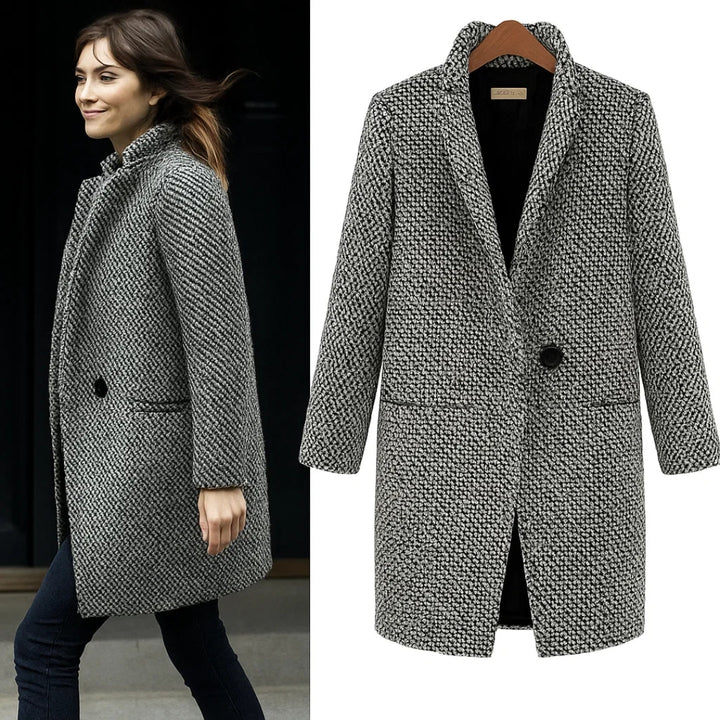 Caterina | Long Wool-Blend Jacket