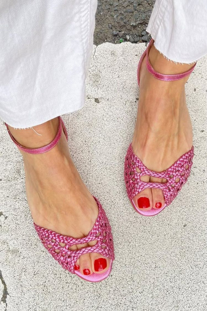 Araceli | Elegant Braided Sandals for Summer