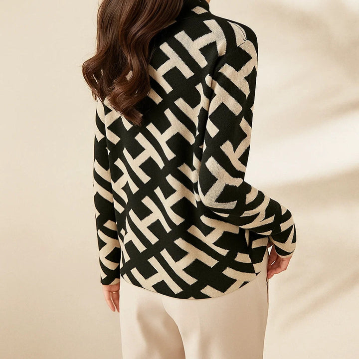 Eva | Geometric Print Jumper