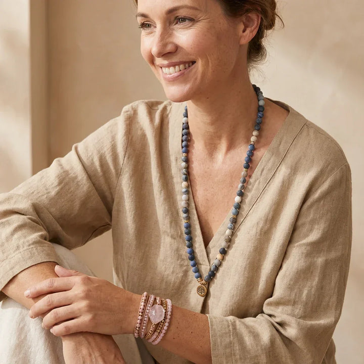 Autumn | Jasper & Blue Aventurine Mala