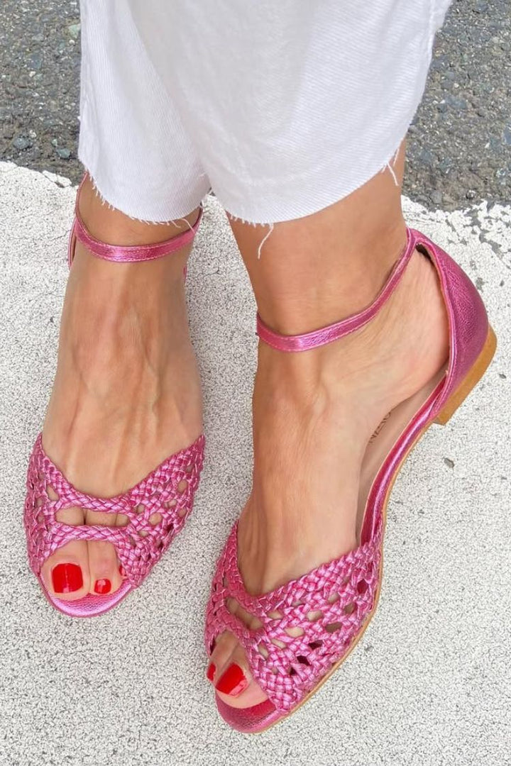 Araceli | Elegant Braided Sandals for Summer