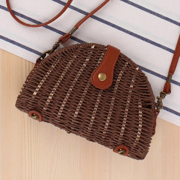 Suki | Half-Moon Straw Bag
