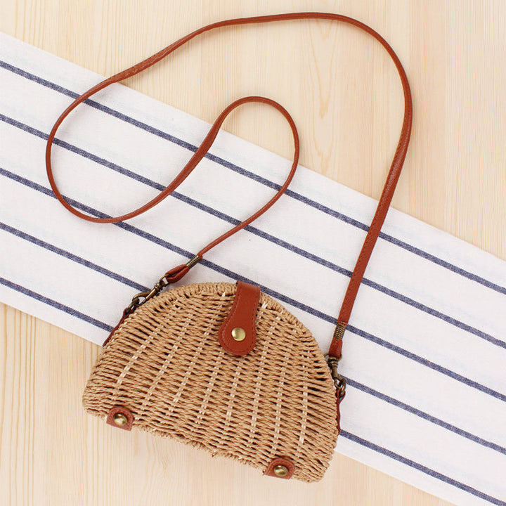 Suki | Half-Moon Straw Bag