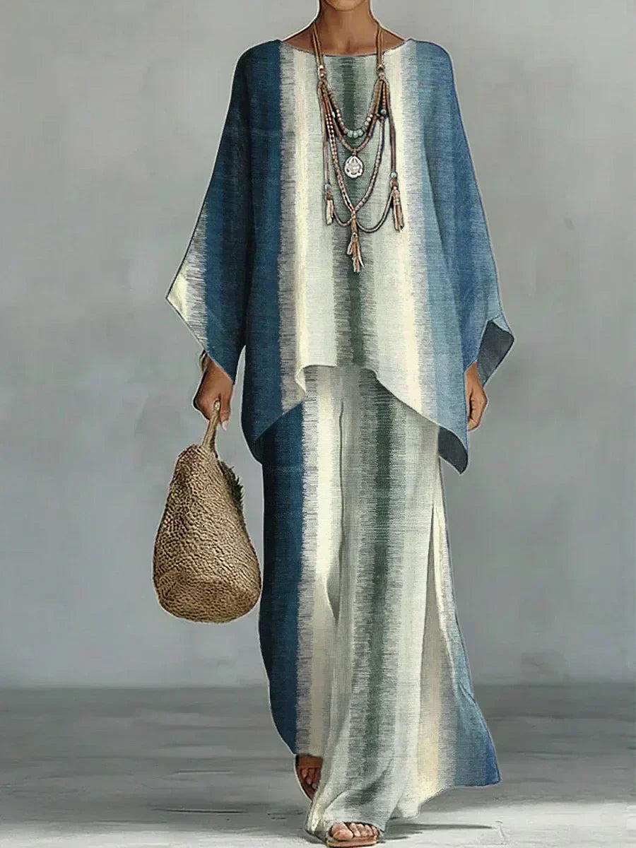Britta | Printed Comfort Set with Soft and Airy Fall