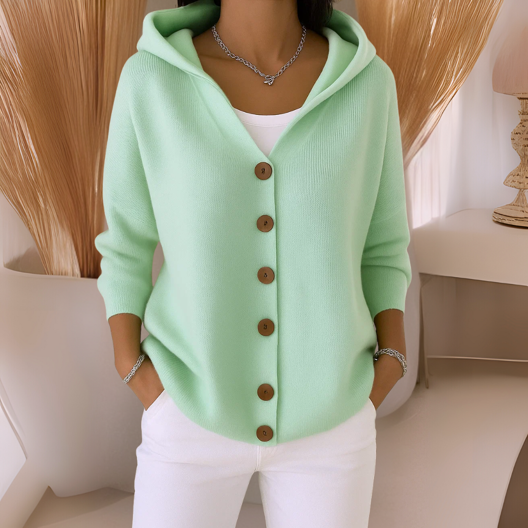 Felicia | Hooded Knit Cardigan