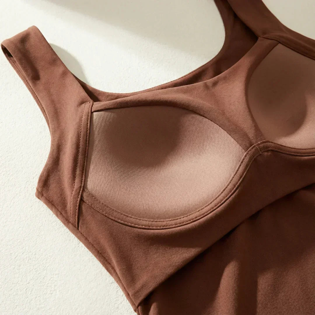 Lourdes Sleeveless Top with Built-in Bra