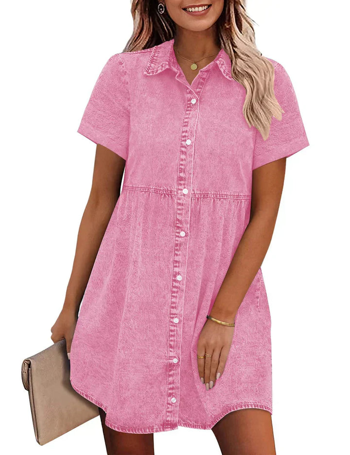Juana | Relaxed Denim Shirt Dress