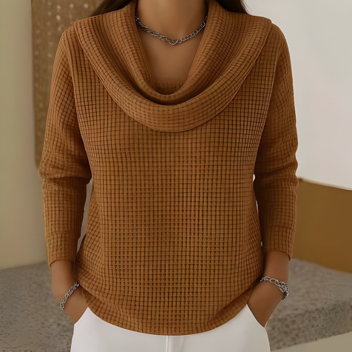Amber | Waterfall-Neck Jumper