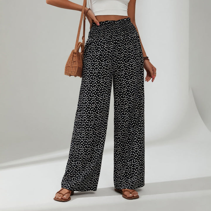 Cléophine | Fluid Printed Comfort Waist Pants
