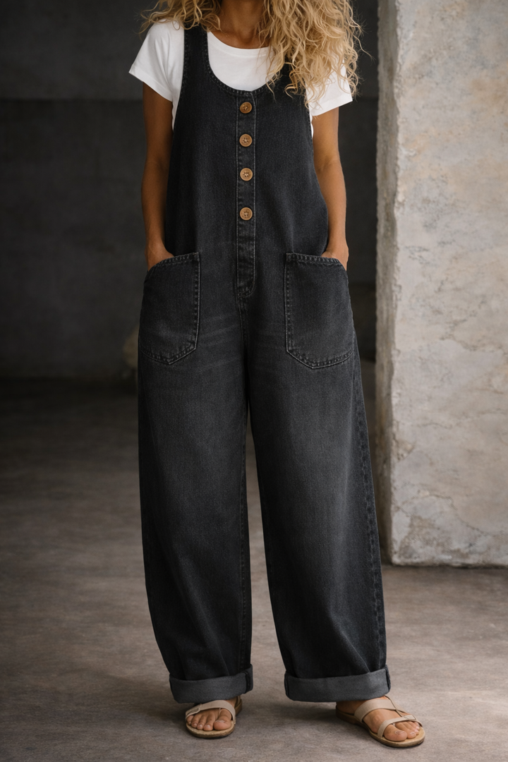 Salome | Vintage Wash Cotton Denim Dress