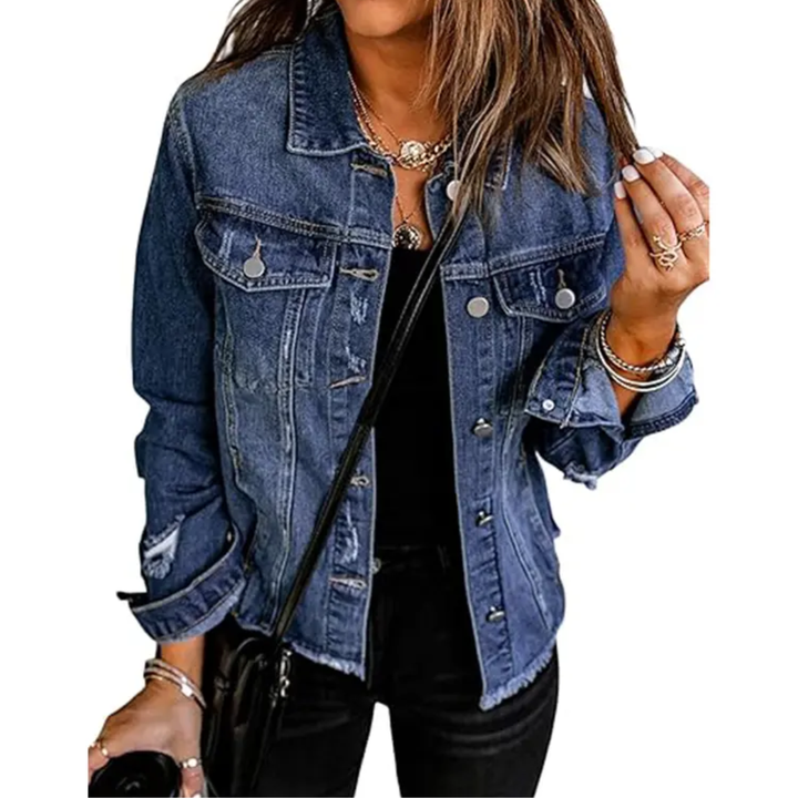 Dolores Boyfriend Style Denim Jacket